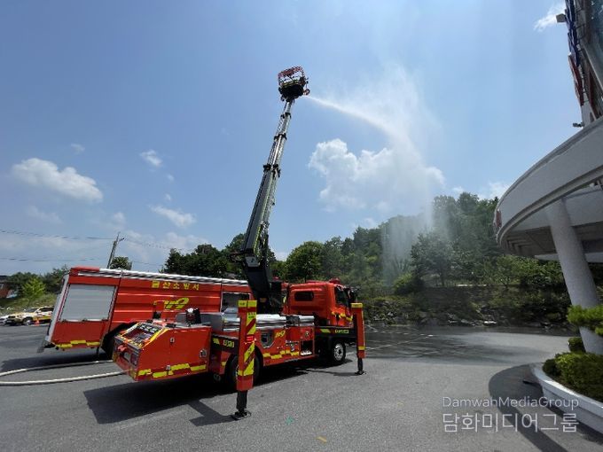 소형사다리차 방수사진