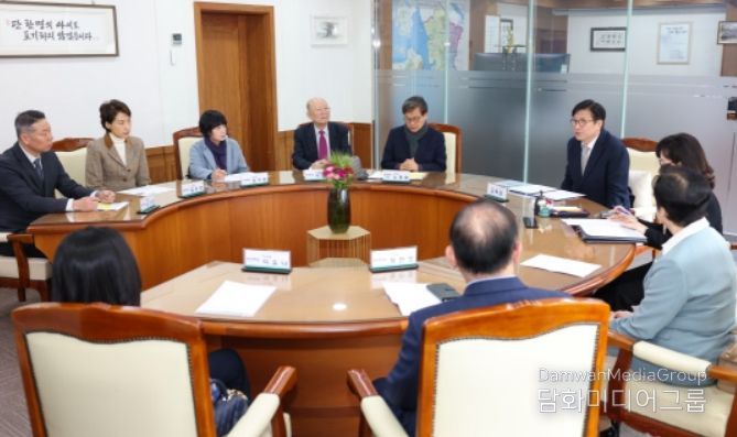 사립초중고법인협의회 인천시회 회원과 간담회