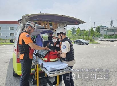 천안서북소방서, 응급구조학과 학생 대상 119구급차 동승 실습 진행