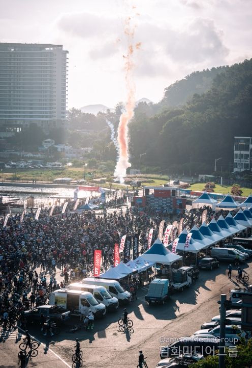 통영 그란폰도, 뜨거운 열기 속 마무리