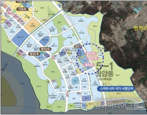 생활권 학교설립계획 변경 대상학교 현황도 