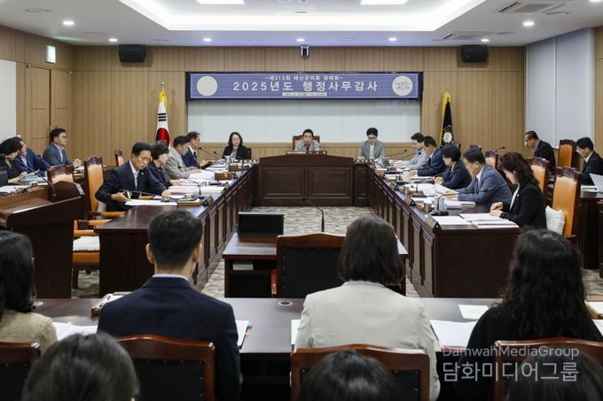 예산군의회, 행정사무감사 2일차 전경