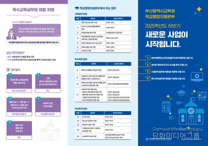 2025학년도 하반기 사업 홍보 리플릿