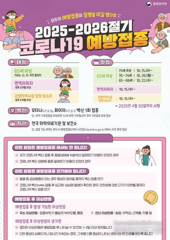 충주시, 겨울철 코로나19 무료 예방접종 시작