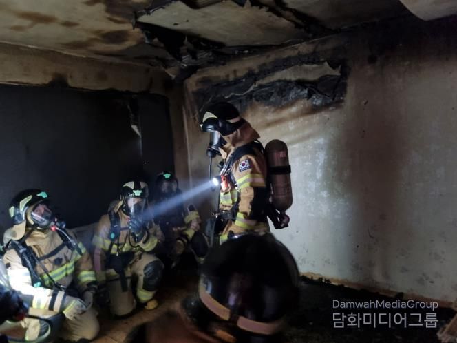 광주광역시소방, 신규소방관 대상 실물화재 진압훈련