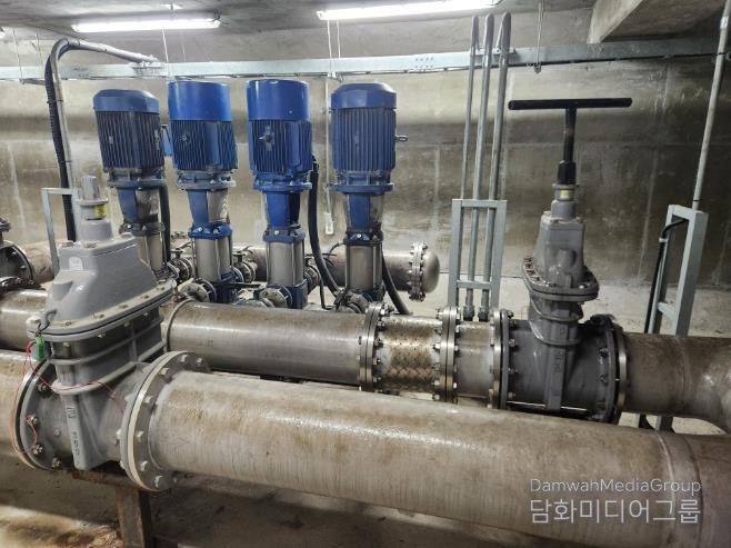 철원군 상하수도사업소 자등가압장 모터펌프 교체시행