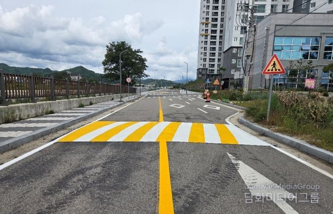 평창군, 진부 웰라움 아파트(중로 2-2호) 정문 도로에 과속방지턱 설치
