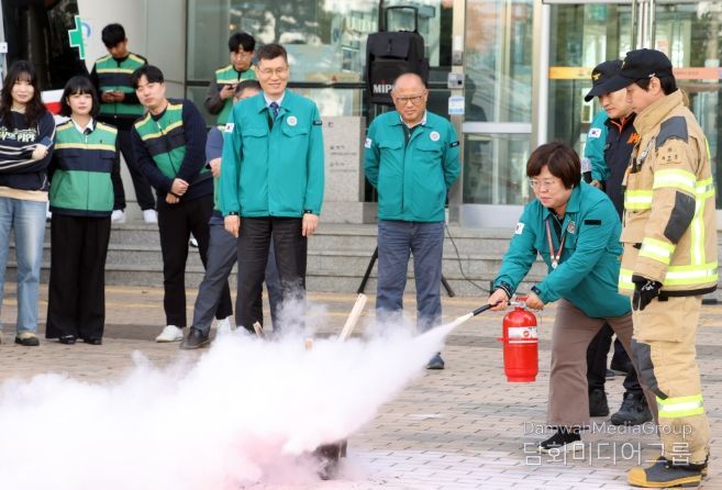 옹진군, 전 직원을 대상으로 청사 소방훈련