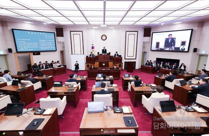 제291회 구미시의회 임시회 전경