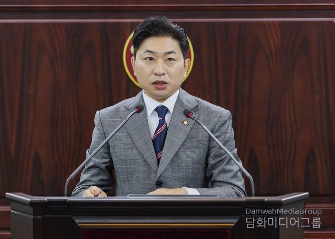 김종복 의원 5분 발언 모습