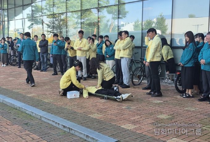 세종시교육청, 세종시교육청 자체 화재대피훈련 실시