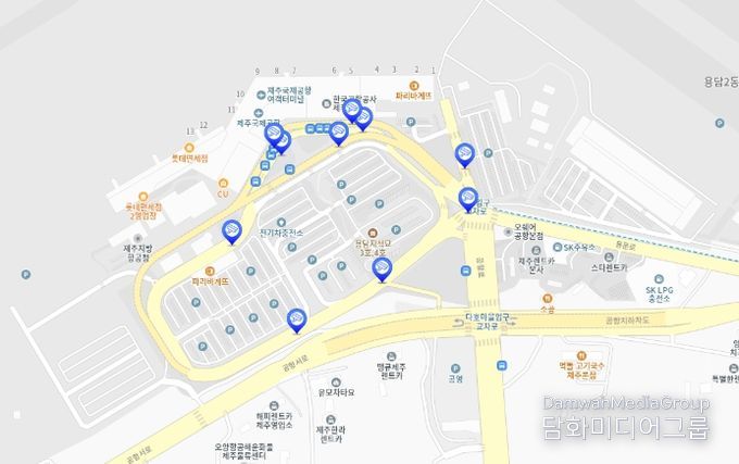 제주공향 내 도착(1층) 절대주정차금지구역