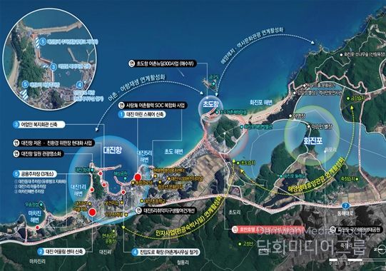 고성 대진항 사업계획도