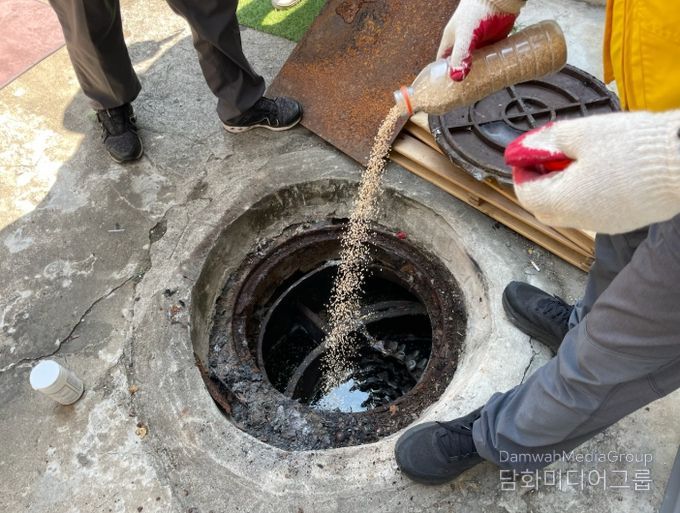 ‘모기와의 전쟁’ 동절기 정화조 모기유충 집중방제