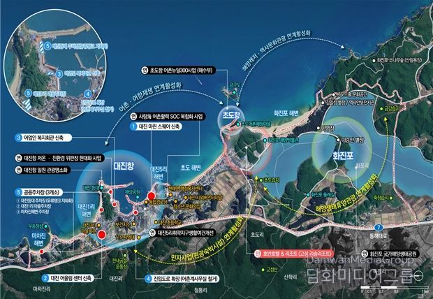 고성 대진항 사업계획도