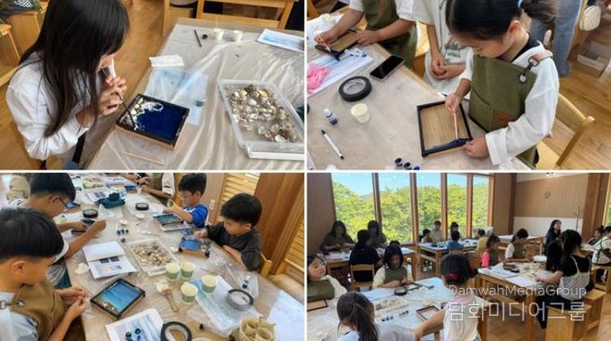 거제목재문화체험장, 가을맞이 특별체험 ‘바다 레진 파도 트레이 만들기’성료