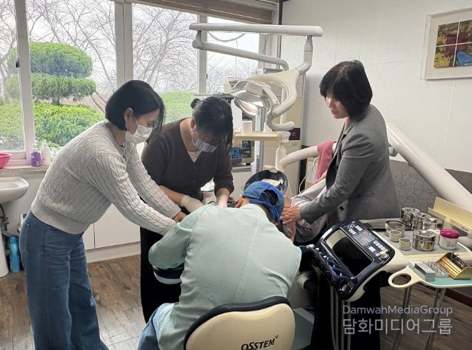 난 11월 서림복지원에서 진행된 치과진료 등 구강건강관리 현장