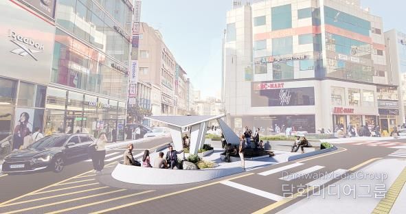 삼거리광장 조감도