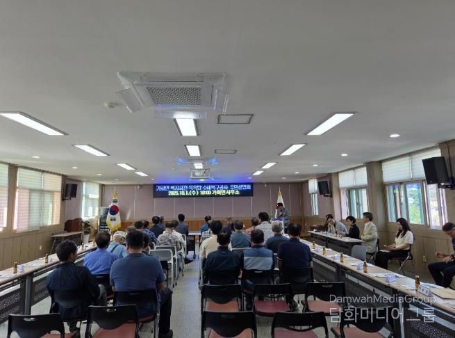합천군, 11월 18일부터 ‘가회천 재해복구사업 등 7건’주민설명회 개최 )- 10월 합천군 가회면 복지회관 목욕탕 수해복구공사 주민설명회 개최