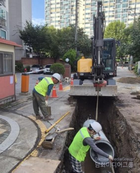 노후 하수관로 정비 현장