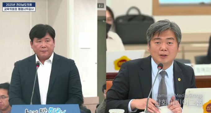 행정사무감사 중인 박원종 전남도의원