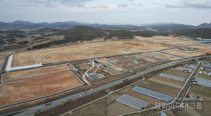 빛그린산단 내 금호타이어 공장 부지 현장 사진
