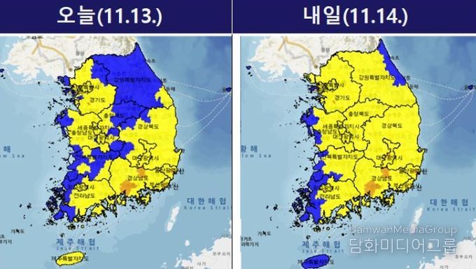 단기 15시 전국 산불위험예측정보