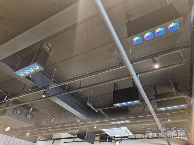 국내최초 KC인증을 받은 마이닝컴퓨터 천정에 설치된 모습