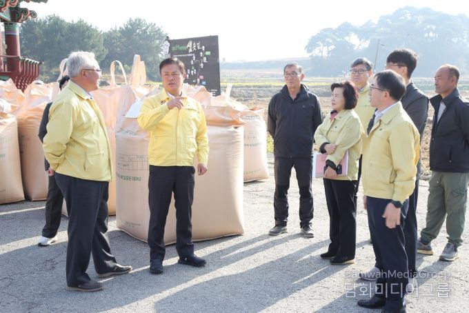 이학수 정읍시장, 공공비축미 매입 현장 방문
