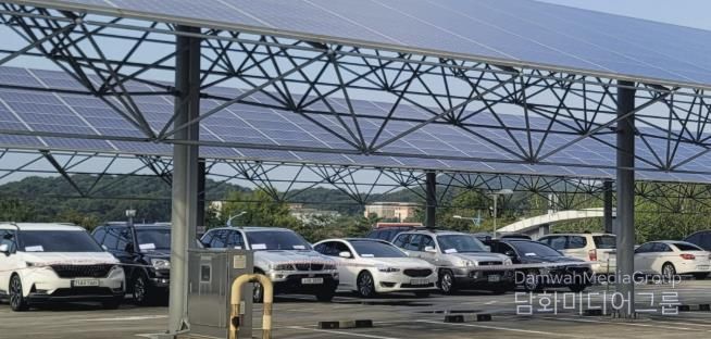 지방세 체납으로 압류된 차량들.