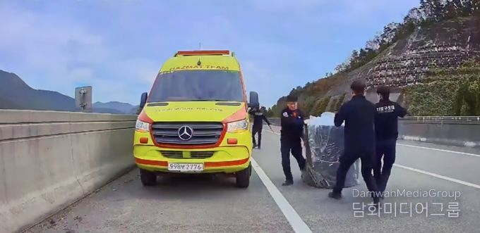 대구소방 특수대응단, 고속도로 적재물 신속 수습