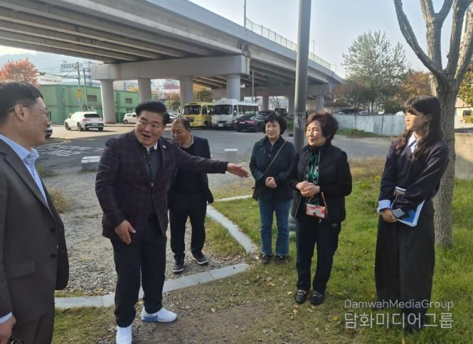 목포시의회 김관호 의원, 이로동 도시가스 미보급 지역 및 웰빙공원 현장 점검 실시
