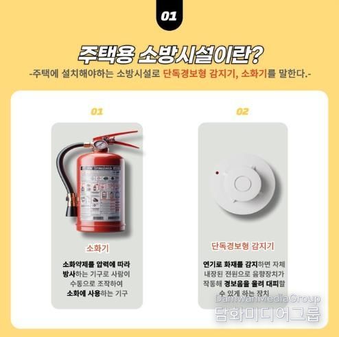 완도소방서 ‘초기 대응이 피해 막는다’ 주택용 소방시설 설치 강조