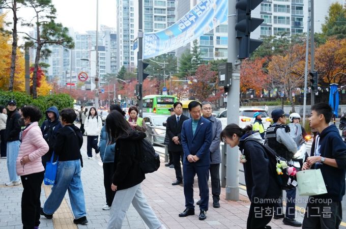 이승로 성북구청장, 계성고 찾아 2026 수능 수험생 격려