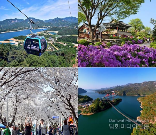 청풍호 전경 및 주요 관광지