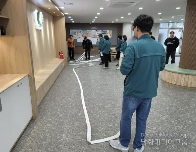 동두천시 송내동 행정복지센터, 화재 대응 역량 강화 위한 소방 합동훈련 실시