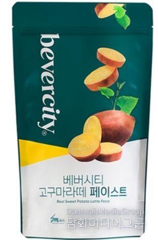 19일부터 전국 할리스매장에 출시될 고구마라떼의 재료로 활용될 무안 군고구마페이스트