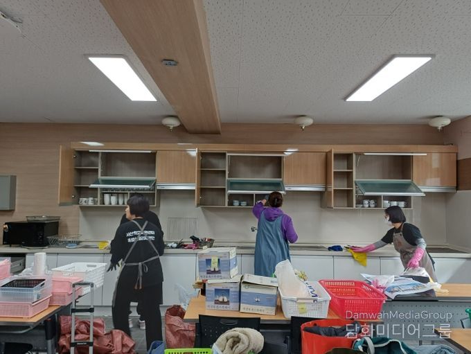 서산부춘중학교 가사실 정리 지원