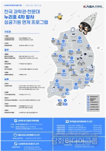 전국 과학관 천문대 누리호 4차 발사 성공기원 연계 프로그램 포스터