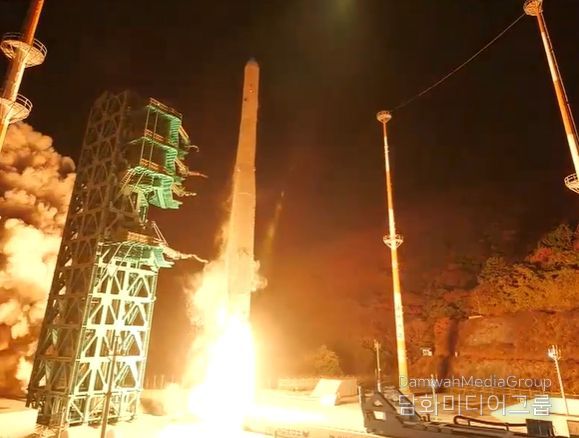 누리호 4차 발사(KTV방송화면 캡춰)