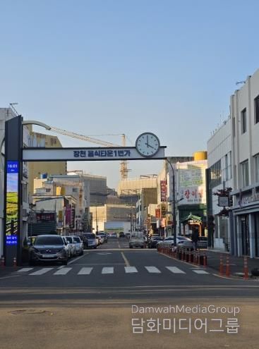 터미널 주변 장천2길 전신주 철거 후 모습