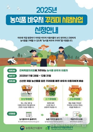 ‘농식품 바우처 꾸러미 시범사업’ 포스터