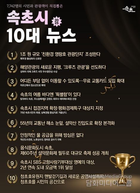 속초시 2025년 10대 뉴스 발표