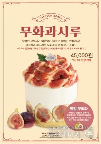 영암군 로코노미 성심당 무화과시루 홍보물