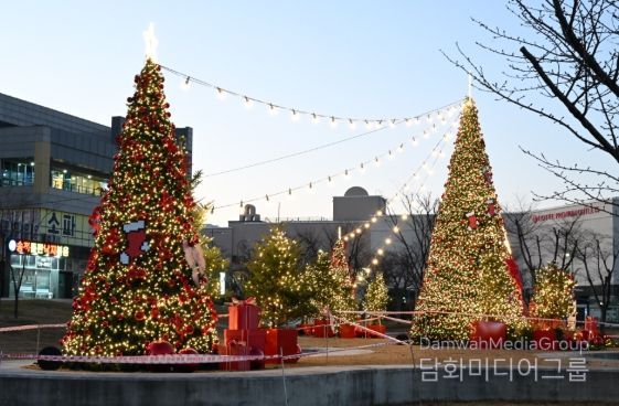 기장군, ‘오시리아 물음표 공원’ 겨울 야간 경관 조성…지역 상권 활력 기대