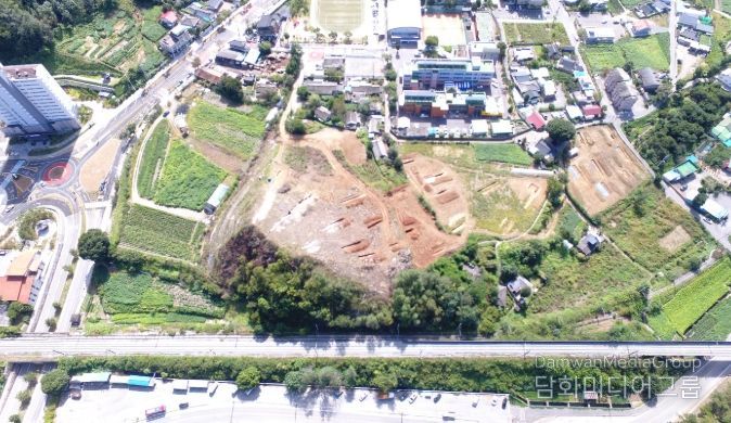 덕포리 공공기관 이전 부지조성 완료 전
