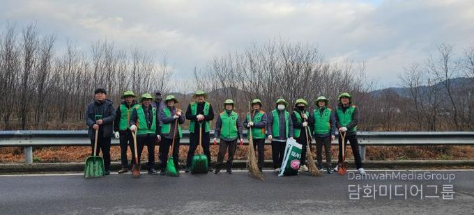 고령군 다산면 자율방재단, 동계 취약지역 예찰 및 배수로 정비 활동 실시
