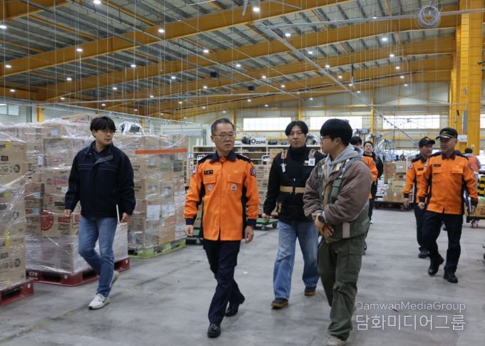 겨울철 화재 예방, 파주소방서 쿠팡물류센터 현장지도