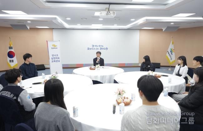 천창수 교육감, 고3 학생들과 교육정책 소통