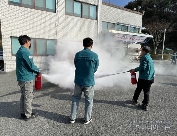 통영시, 지진․화재 대비 하수도공기업 소방합동훈련